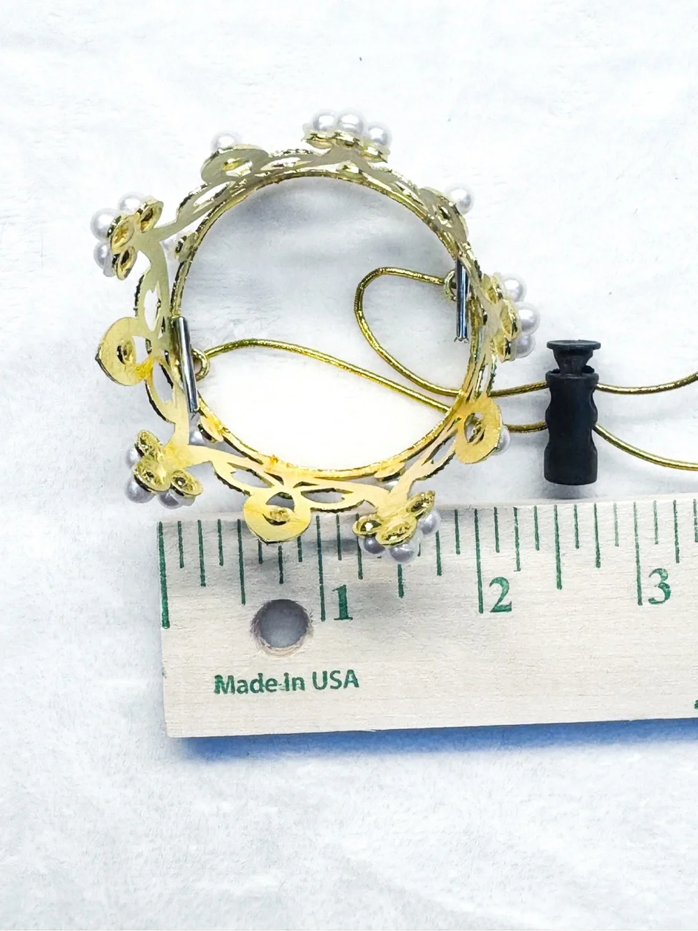 Gold Crown Pet Headpiece - Pet Costume for Dogs or Cats Halloween